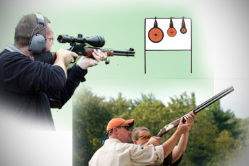 Combo Clayshooting and Spinner Targets 1 night package