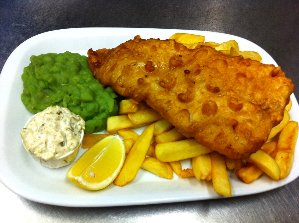 Daily Fresh Fish+chips+drink 