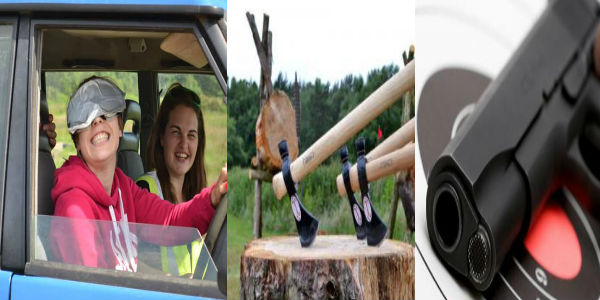 Blind driving, Shooting & 4x4 experience 1 Night Package