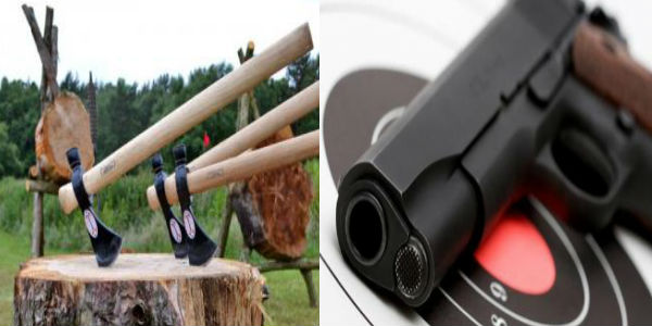 Axe Throwing and Shooting 1 Night Package
