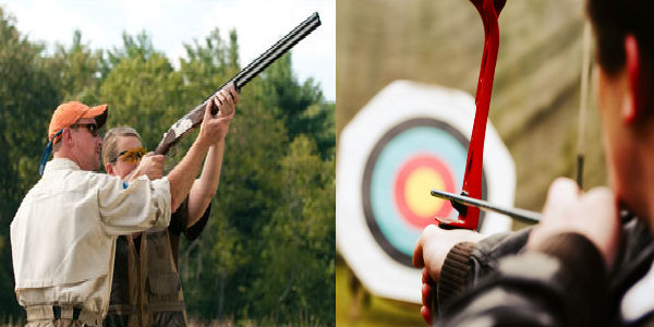 Combo - Clays, Archery, Falconry 1 night package